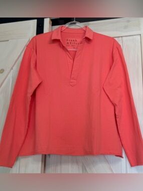 NWT Frank and Eileen, S Patrick in Jersey material. Coral color.